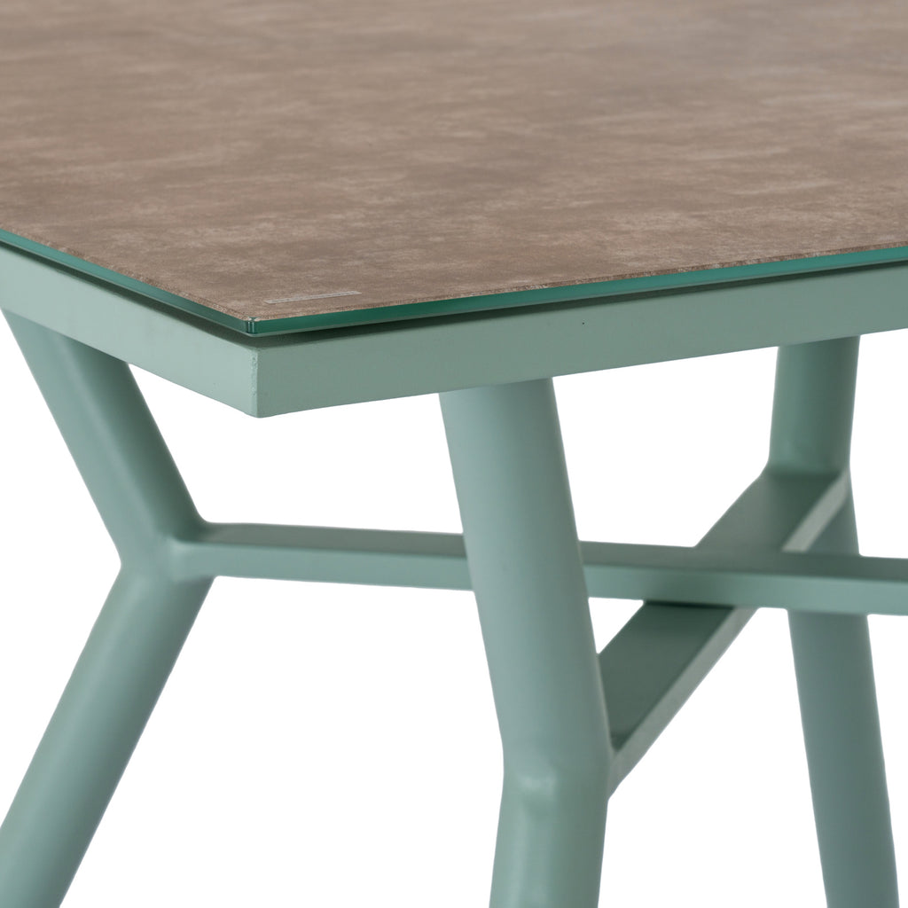 Fourstones Glass Top Garden Table