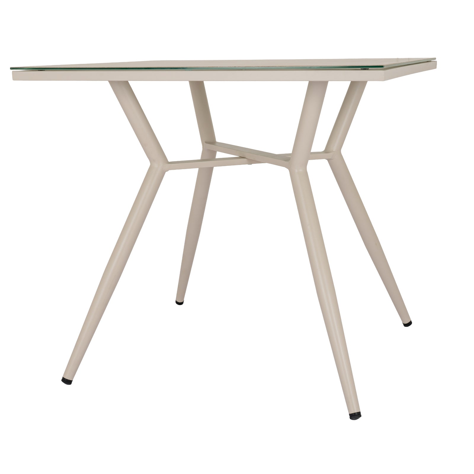 Warden Glass Top Garden Table
