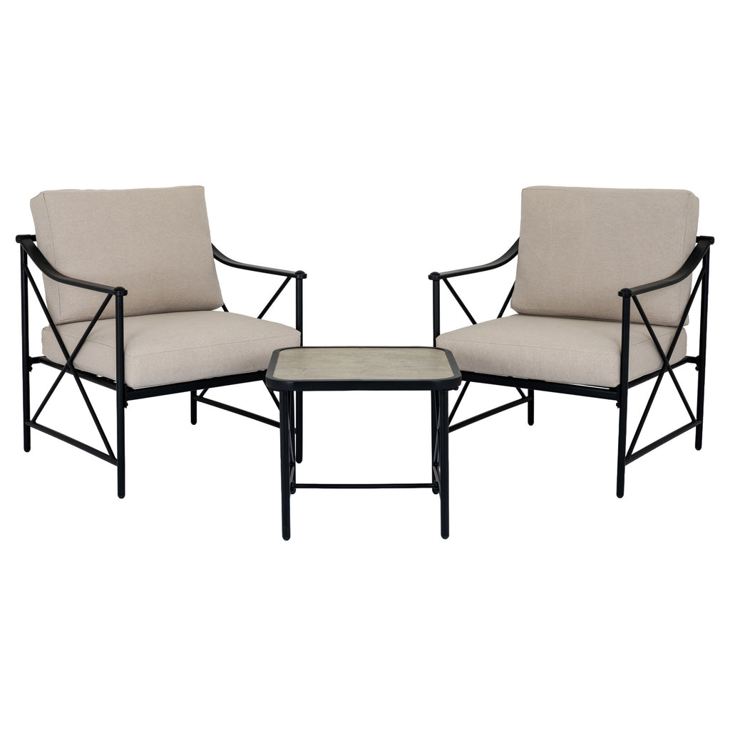 Newbrough Woven Outdoor Bistro Set