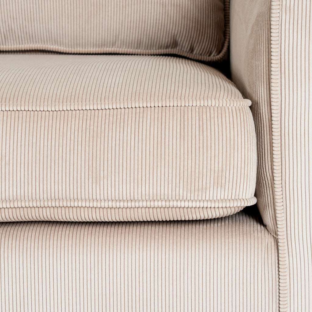 Hazon Cream Three Seater Sofa
