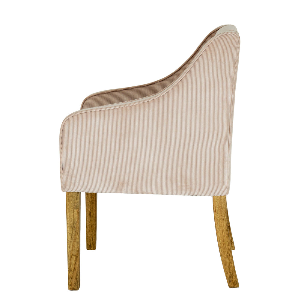 Howtel Cream Upholstered Dining Chair
