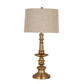Yetlington Brushed Gold Table Lamp With Linen Shade