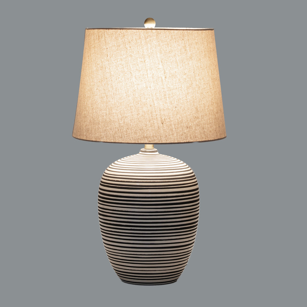 Meldon Ceramic Table Lamp With Linen Shade