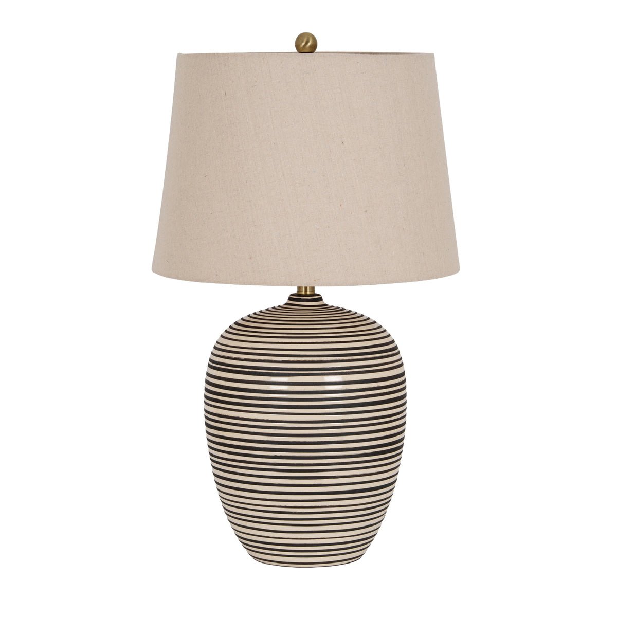 Meldon Ceramic Table Lamp With Linen Shade