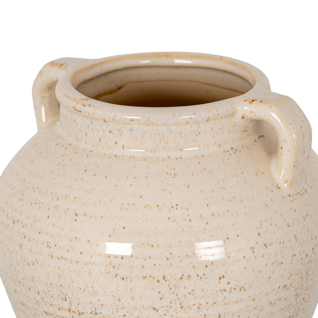 Speckled Ceramic Wide Amphora Pot