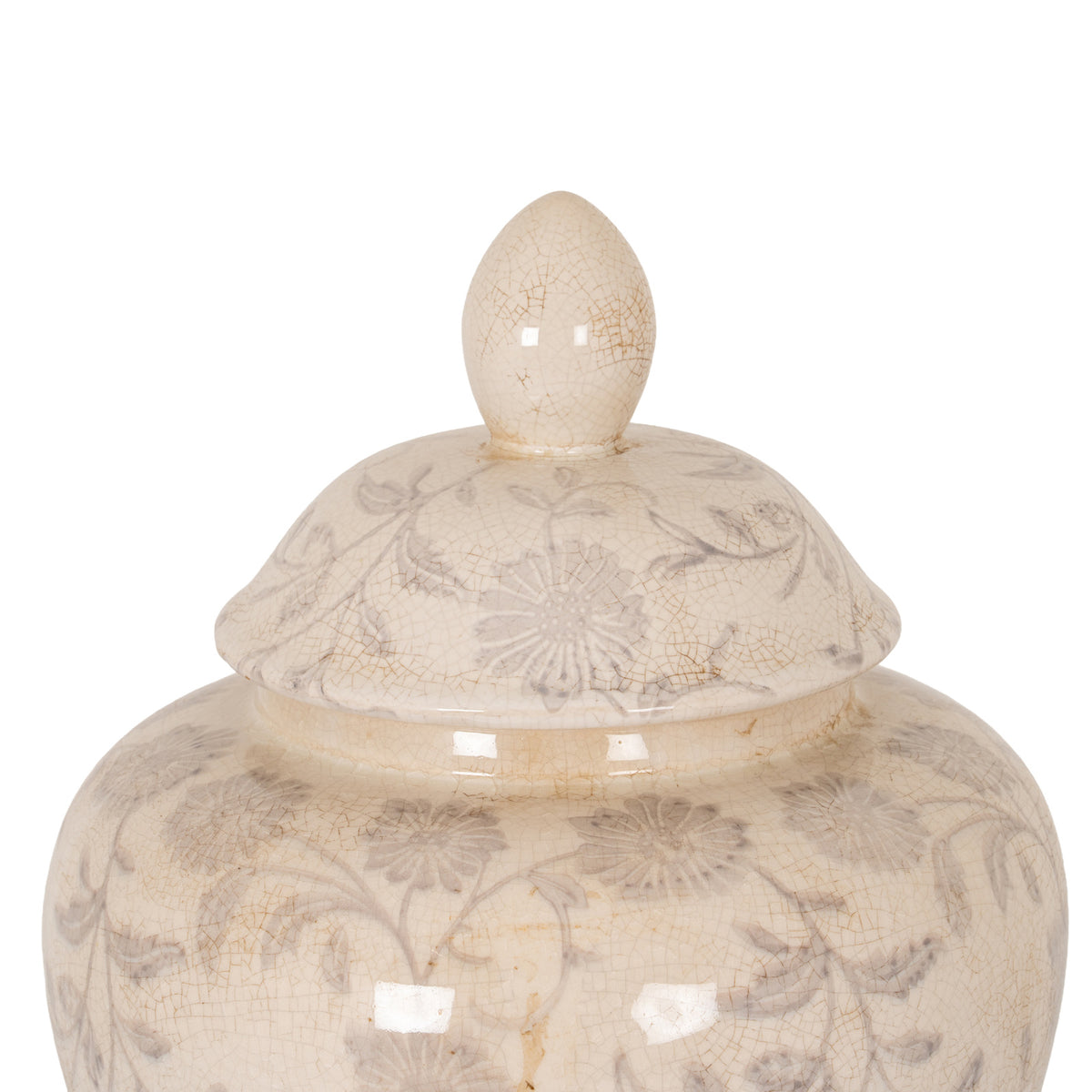 Longframlington Large Grey Ginger Jar