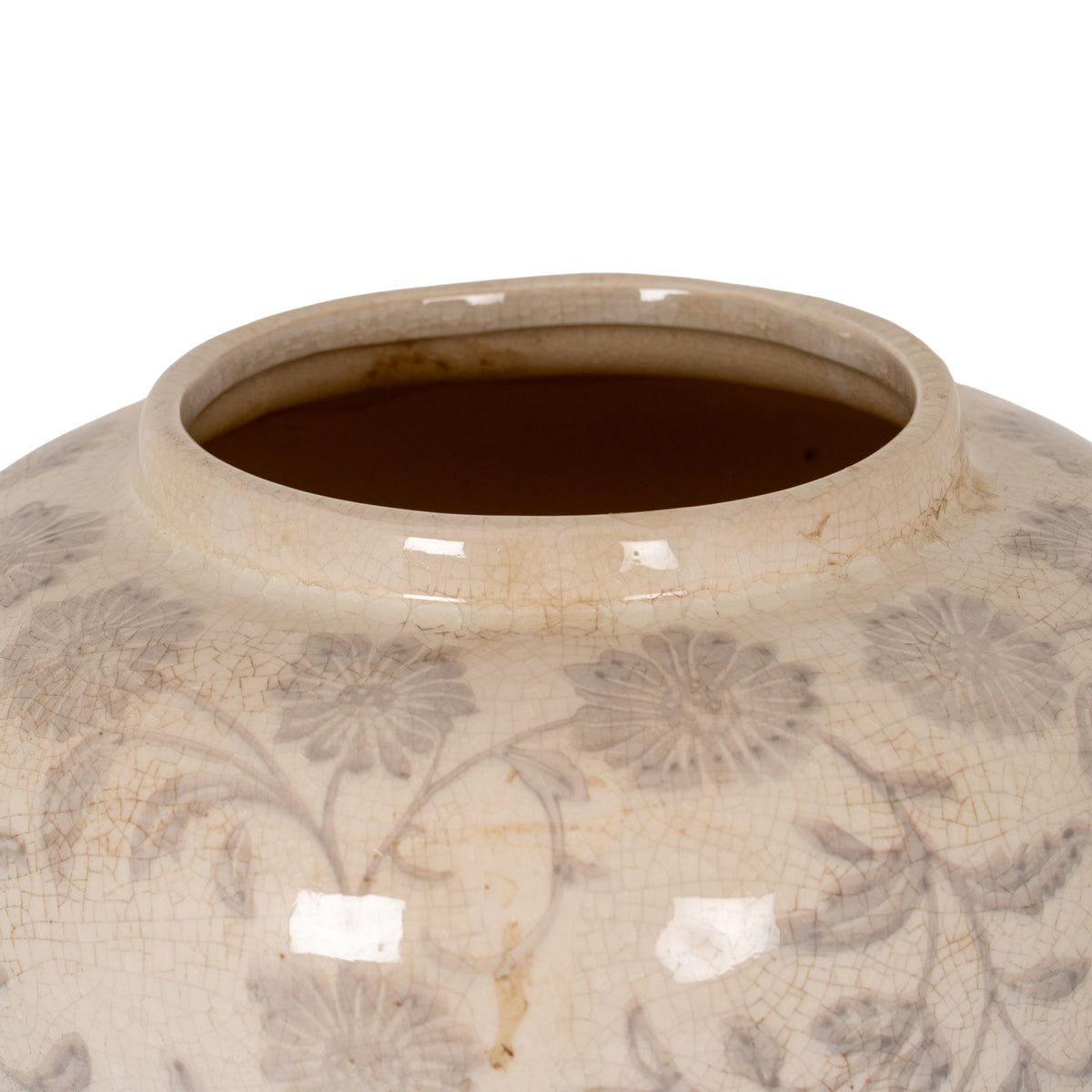 Longframlington Large Grey Ginger Jar