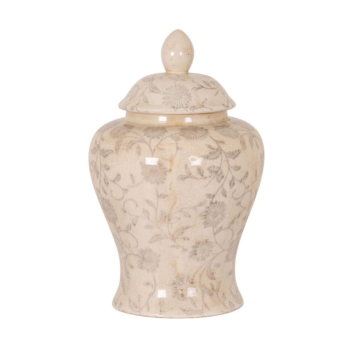 Longframlington Large Grey Ginger Jar