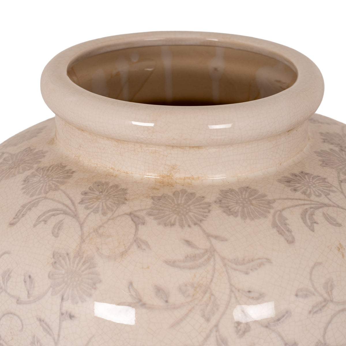 Swarland Large Grey Ceramic Water Pot