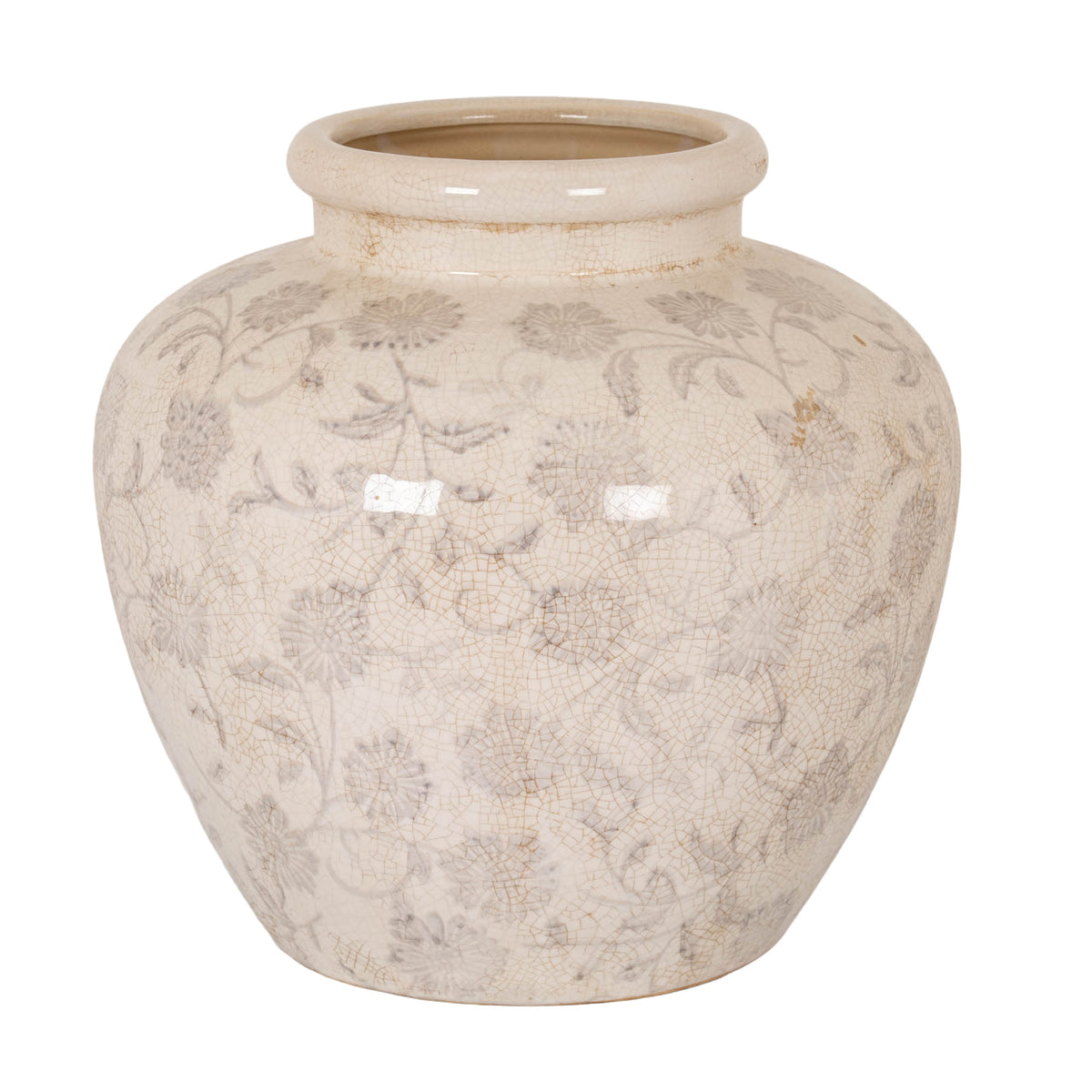 Swarland Large Grey Ceramic Water Pot