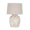 Carrshield Brown Ceramic Pot Table Lamp