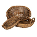 Juniper Set of Three Oval Wicker Trays