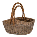Newbrough Set of Two Wicker Trug Baskets