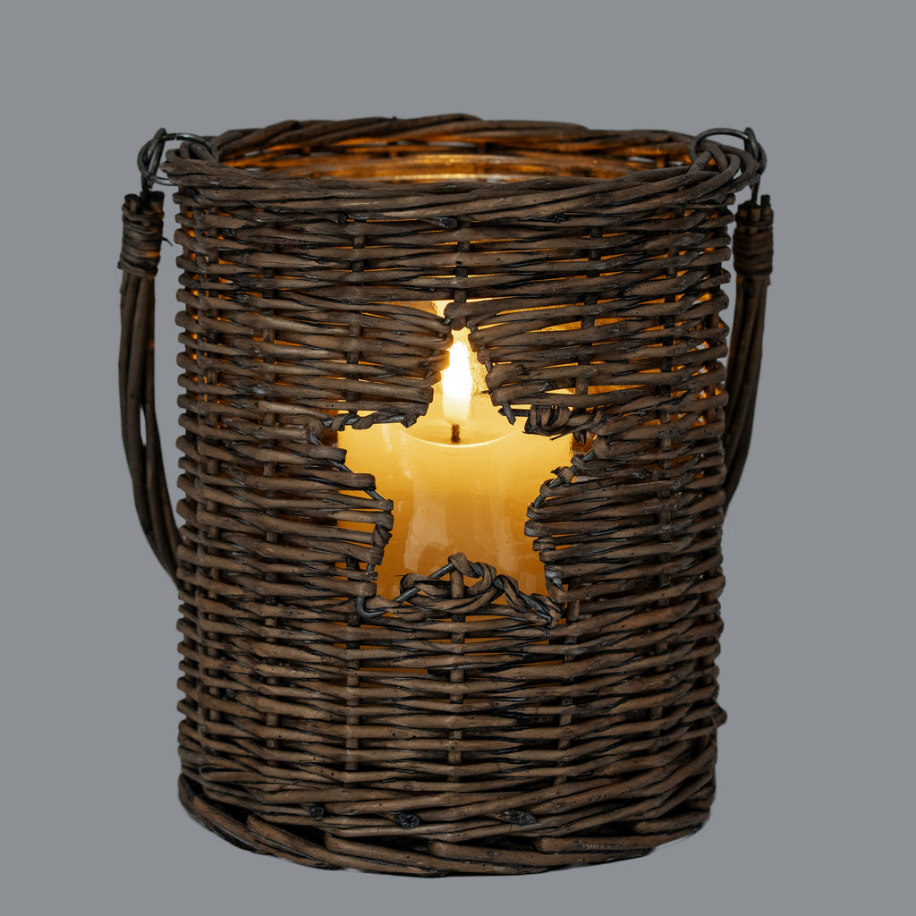 Melkridge Wicker Star Lantern