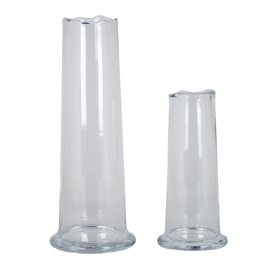 Baybridge Large Wave Glass Cylinder Vase