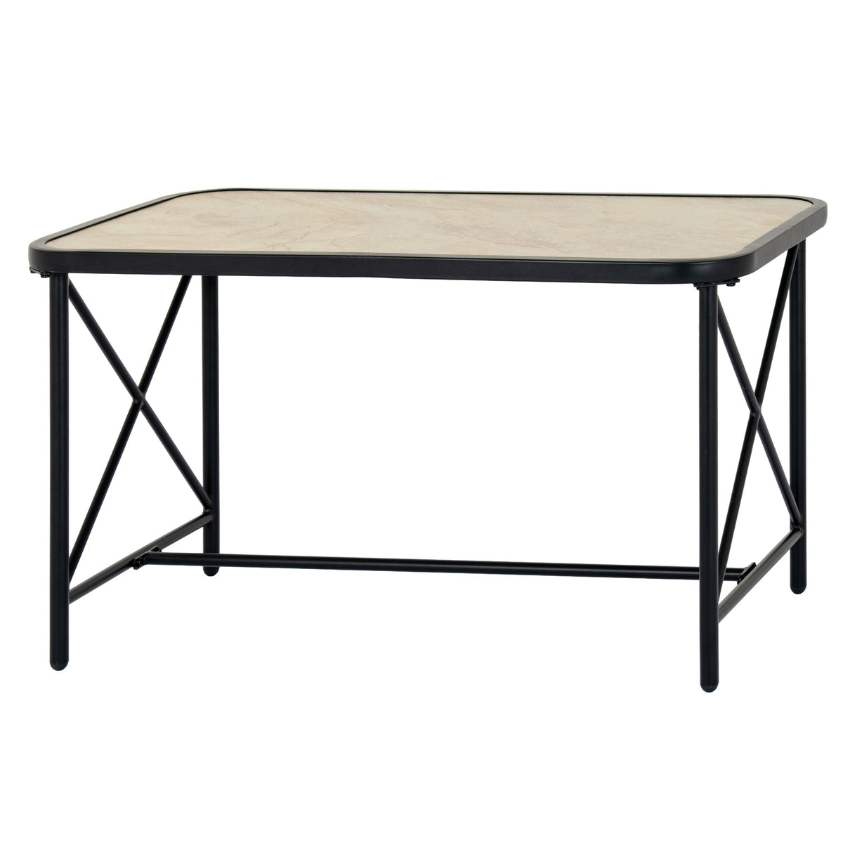 Nafferton Black Outdoor 4 Seater Lounge Set