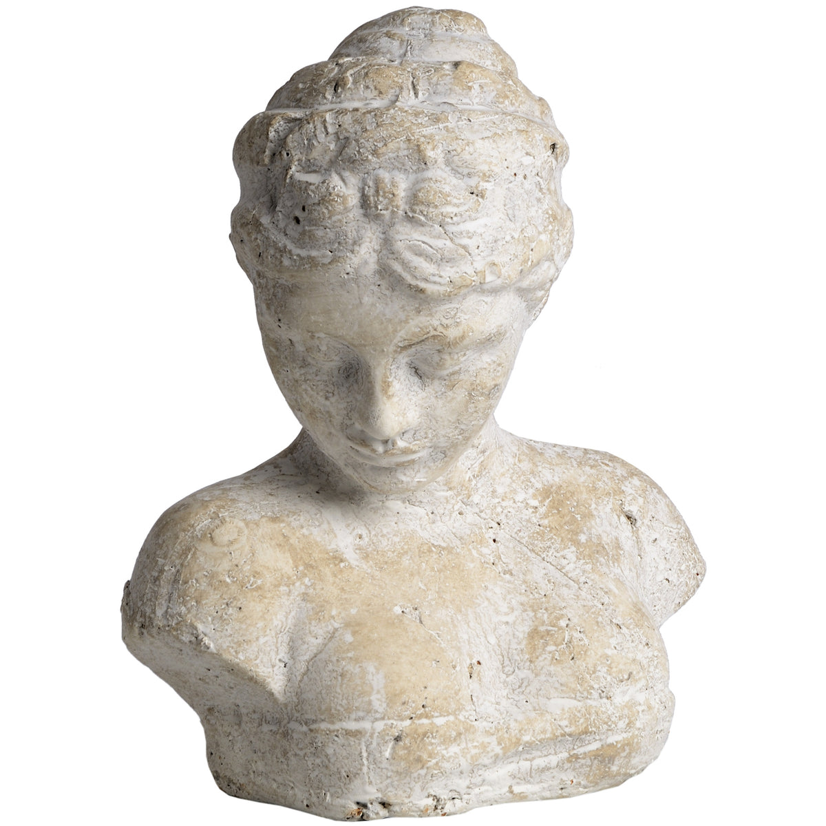 Mickley Stone Woman's Head Bust