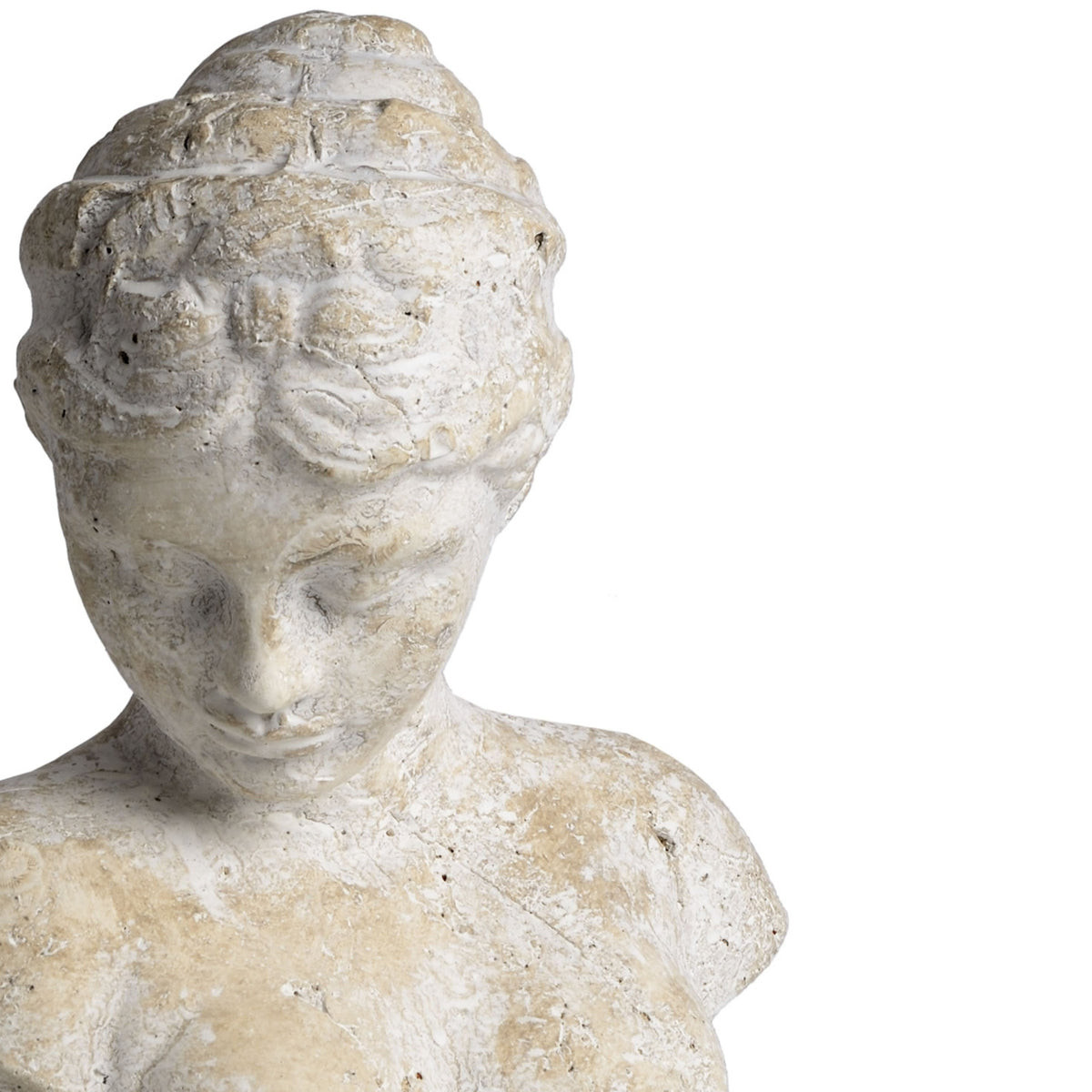 Mickley Stone Woman's Head Bust